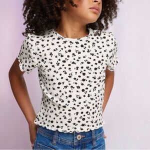 Zara kids first floral short sleeve top